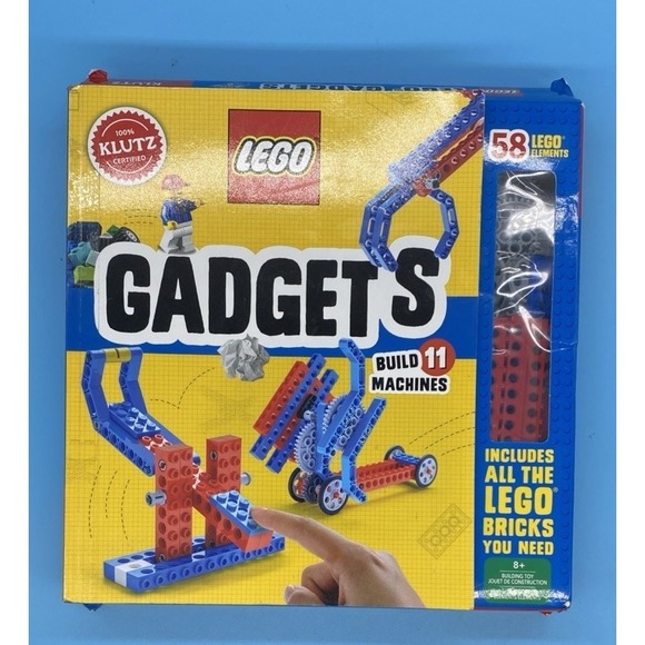 2018 Klutz Lego Gadgets Book Kit With Bricks Build 11 Machines New Sealed 41585